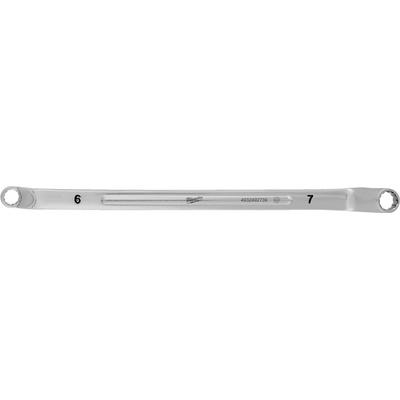 Milwaukee Obojstanný očkový vyhnutý kľúč 8 mm x 7 mm zahnutý 75°, 4932492739