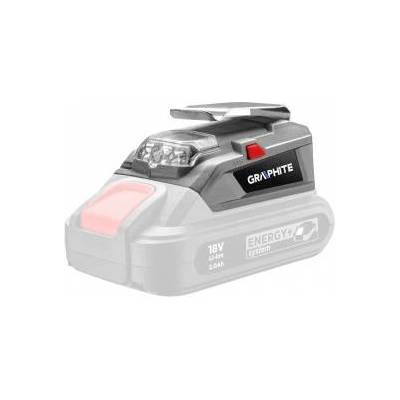 Graphite 18V Li-lon Energy+ Rechargeable Flashlight with USB Output 58G025