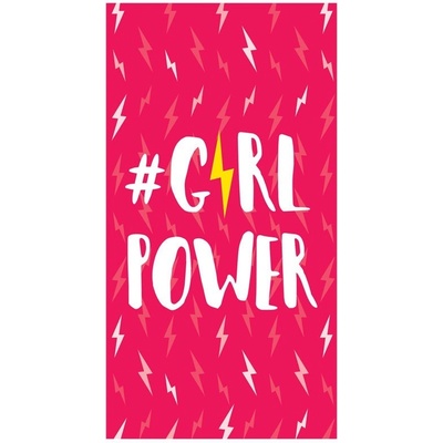Cerda Towels plážová osuška z mikrovlákna Girl Power 90x160 cm