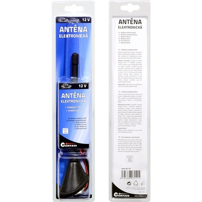 Compass Anténa elektronická 12V gumová