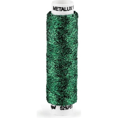 Prima-obchod Nitě vyšívací 100 m Metalux, barva 618 zelená