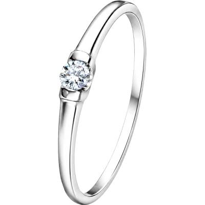 Zlaton Prsten bílé zlato s diamantem N18032602397