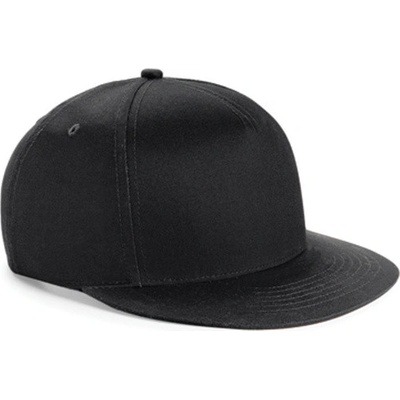 Beechfield Detská šiltovka s rovným šiltom B615 Black one size