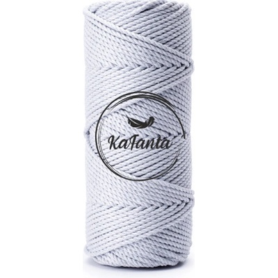 Bavlněná šňůra KaFanta Premium 3PLY 3mm - silver