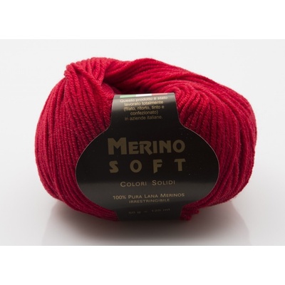 Příze Rial Filati Merino Soft tmavá červená