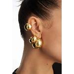 BERRIES обици дамски от позлатено сребро Luna Earrings (KE0102FG)