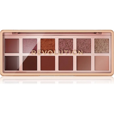 Revolution Beauty The Icon Palette палитра сенки за очи цвят The True Icon Bronze Palette 12x0.7 гр