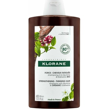 Klorane šampon s chininem a BIO plesnivcem alpinským 400 ml