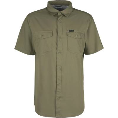 Columbia Мъжка риза с копчета Columbia Utilizer II Solid Short Sleeve Shirt - Stone Green (033-1639-0313)