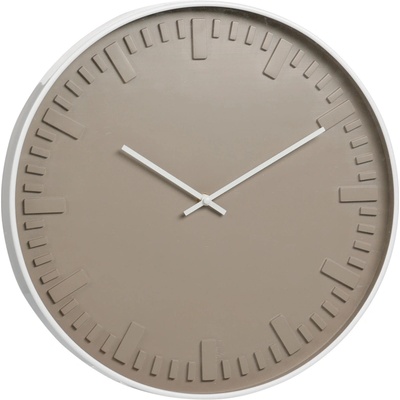 Home Styling Collection Elegantné nástenné hodiny s bielym rámom, priemer 40 cm
