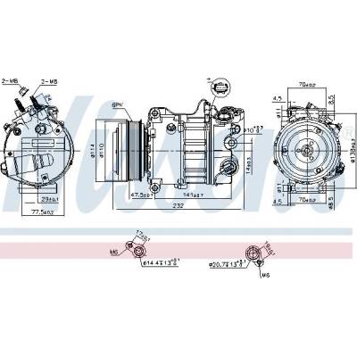 Kompresor klimatizace NISSENS 890585