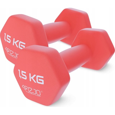4FIZJO Klasické litinové jednoručky 2 x 1,5 kg