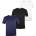 Donnay Мъжка тениска Donnay Three Pack V Neck T Shirt Mens - White/Blck/Navy