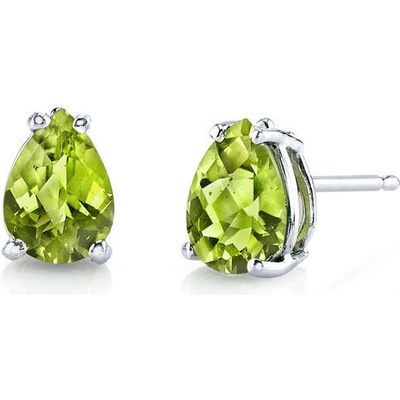 Eppi Olivínové slzy v zlatých náušniciach Rekan E32608