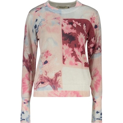 Desigual Дамски пуловер desigual, Размер xs, Цвят Роза (26swjf13_rs3021)