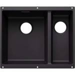 BLANCO Subline 340/160 - Мивка от Silgranit, 56x46 см, мивка отляво, черна 527818 (527818) Мивка за вграждане