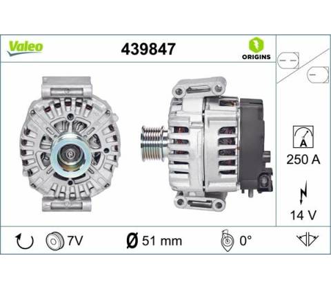 VALEO Alternátor 439847