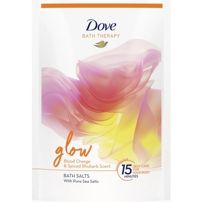 Dove Bath Therapy Glow сол за баня Blood Orange & Spiced Rhubarb 400 гр