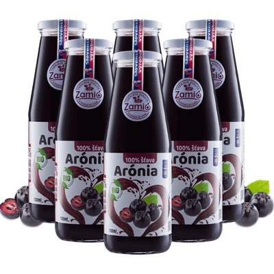 Zamio Bio Arónia 100% šťava 6 x 700 ml