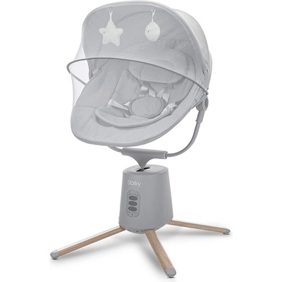 Lorelli Електрически шезлонг с люлеене Lorelli Premium - Storky, Grey (10090122604)