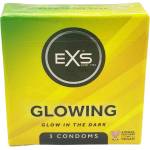 EXS Condoms Glow in the Dark - светещи презервативи (3 бр. )