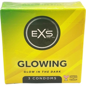 EXS Condoms Glow in the Dark - светещи презервативи (3 бр. )