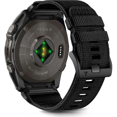 Tech-Protect Текстилна каишка за Garmin Fenix 5x / 5x Plus / 6x / 6x Pro / 7x / 8 (51mm) от Tech-Protect Nylon Classic - Черна (5906302376735)