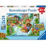 Ravensburger - Puzzle 2x24 Amusement park - 1 - 39 piese