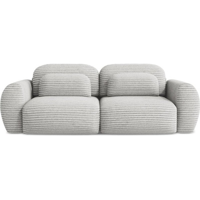 makamii Светлосив разтегателен диван с място за съхранение от рипсено кадифе 266 cm Kini - Makamii (KINI_3SF_42_P1_C6)