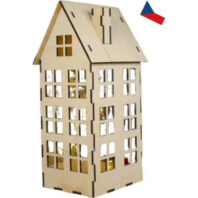 JH WoodArt Dřevěný domeček - Lucerna F 1 ks