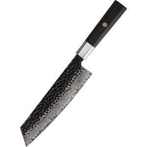 HARAHU Дамаски кухненски нож YU-37440 - Kiritsuke / Кафяв KP37440
