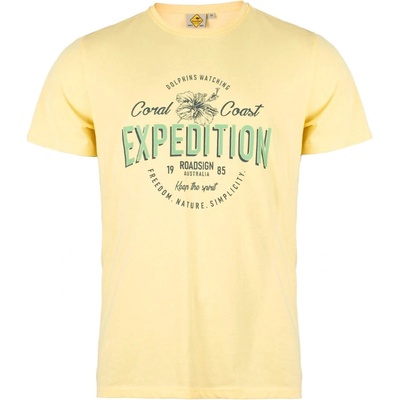Pánské tričko Expedition Roadsign Australia žluté