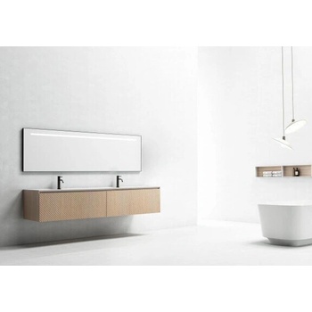 InterCeramic Мебел за баня ICP 1600-3D1086 - шкаф с двойно чекмедже и двоен умивалник DuPont Corian (ICP 1600-3D1086)