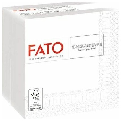 FATO Ubrousky 1/4 ohyb Smart Table bílá 100ks 24x24cm