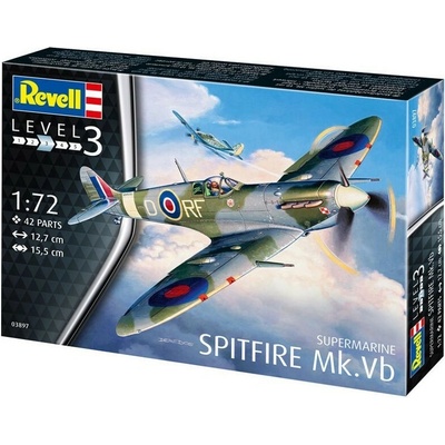 Revell Plastic ModelKit letadlo 03897 Supermarine Spitfire Mk. Vb 1:72