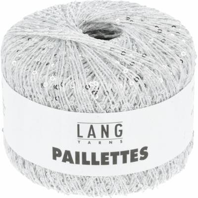LANG YARNS Paillettes efektní příze s flitry, 25 g, bílá