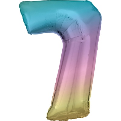 Foliová číslice Duhová 7 86 cm