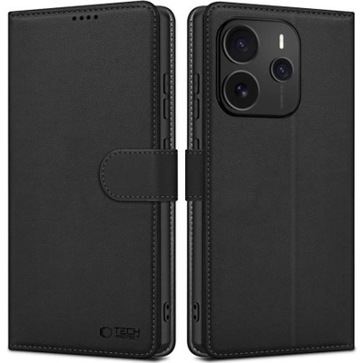 Tech-Protect Wallet knižkové puzdro na Xiaomi Redmi Note 14 5G, čierne