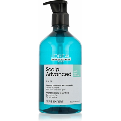 L´Oréal Professionnel Scalp Advanced AntiOiliness Shampoo čisticí šampon pro mastnou pokožku hlavy 500 ml