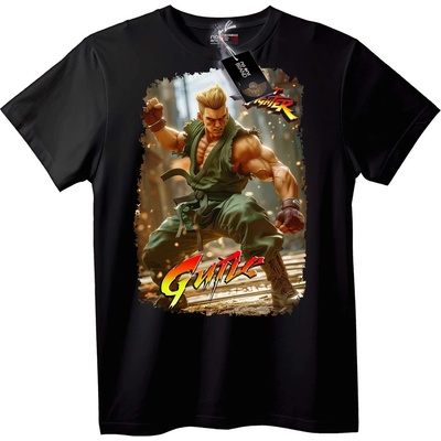 NOONEBRAND Тениска Guile - Крал на Бойците - 4XL, White