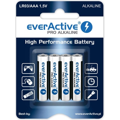 everActive AAA alkalická 1250 mAh 4ks LR034BLPA