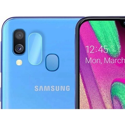 Sklíčko zadnej kamery s rámom Samsung A40 black