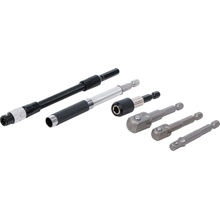 Kraftmann 20819 Sada adaptérů a prodlužovacích prvků | pro vrtačky | 6 dílů