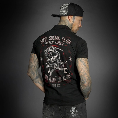 HYRAW мъжка тениска hyraw - anti-social club - su23-m21