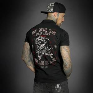 HYRAW мъжка тениска hyraw - anti-social club - su23-m21