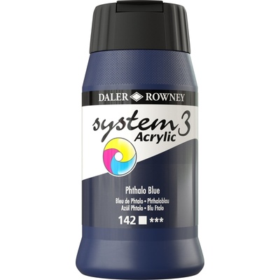 Daler-Rowney System3 АКРИЛНА боя Phthalo Blue 500 ml 1 бр (129500142)