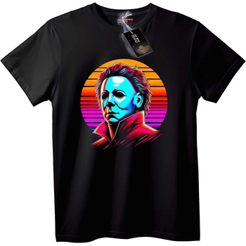 NOONEBRAND Тениска Хелоуин Майкъл Майърс Ретро - 2XL, Black