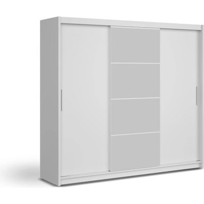 Wilsondo Marios so zrkadlom 240 x 215 x 61 cm biela