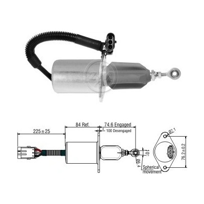 Spínač startéru Cummins 3970416 / 3935650
