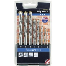 Sada vrtákov do kameňa Long Life Alpen 8dielna